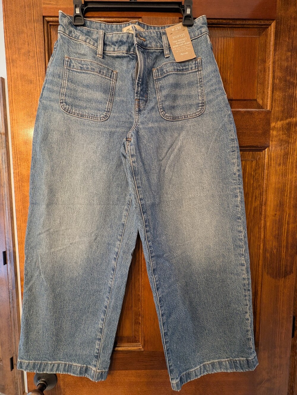 Madewell Curvy Perfect Vintage Wide Leg Jeans NWT Size 29P Petite